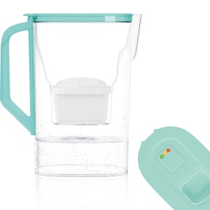 Cana filtranta Wessper D3 SLIM 2,7L cu LED, BPA free, Mint