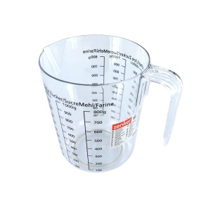 Cana masuratoare Zenker 008811, capacitate 1 litru, plastic transparent, 17 x 15,5 x 11,7 cm