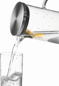 Cana pentru sucuri si apa APS 10764, 1.5L, sticla, inox, polipropilena