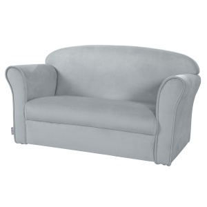 Canapea pentru copii roba Lil Sofa, gri, cu brate, 78 cm, confortabila - Img 1