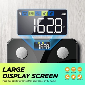 Cantar de baie digital RunSTAR cu display mare, analizeaza 13 valori esentiale - Img 2