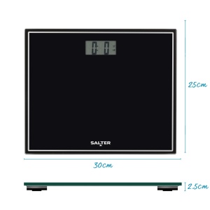 Cantar de baie electronic Salter 9207 BK3R, capacitate 150 kg, sticla securizata, negru - Img 6