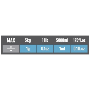 Cantar de bucatarie digital Salter 1102 GNBLDR, 5 kg, functie TARA, platforma din sticla - Img 10