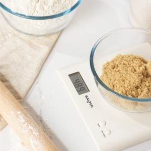 Cantar de bucatarie digital Salter Arc, 3kg, design elegant, alb - Img 6