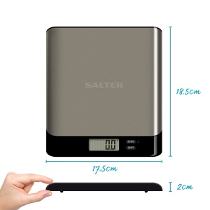Cantar de bucatarie digital Salter Arc Pro 5kg platforma inox functie Tara masurare lichide - Img 6