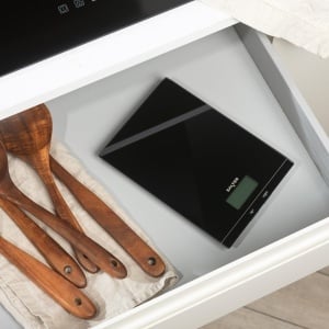 Cantar de bucatarie electronic Salter Glass, capacitate 5 kg, negru, functie Tara - Img 6