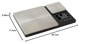 Cantar de bucatarie KitchenAid cu 2 platforme, capacitate 5000g, negru - Img 14