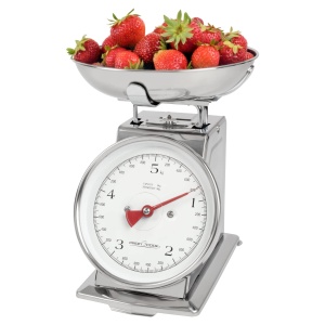 Cantar de bucatarie ProfiCook PC KW 1247, capacitate 5 kg, design retro, cu bol din inox