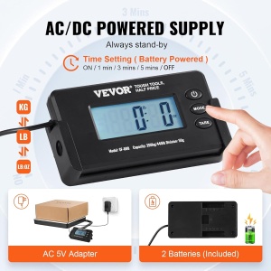 Cantar digital VEVOR SF-808, capacitate 150g-200kg, precizie 50g - Img 4