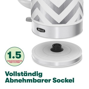 Cantar electric de apa bella cu capacitate de 1,5 litri, 1500W, model cu design elegant - Img 3