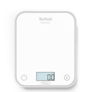 Cantar electronic de bucatarie Tefal Optiss BC50U0V0, capacitate 5 kg, display iluminat, alb - Img 2
