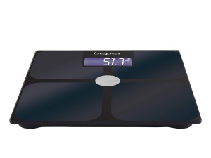 Cantar inteligent Beper P303BIP050, 21 indicatori corporali, Bluetooth, 180 kg, Negru - Img 5