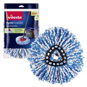 Cap de mop Vileda H2PrO, microfibra, pentru toate tipurile de pardoseli, 1 bucata