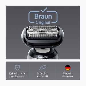 Cap de ras Braun Series 6 64B Original Negru Compatibil cu modelele 606162 - Img 5