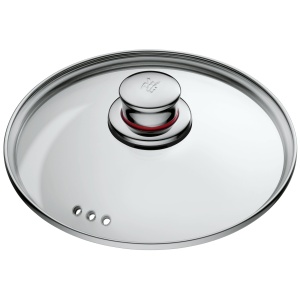 Capac de oala WMF Quality One, 16 cm, din sticla cu maner metalic, rezistent la caldura