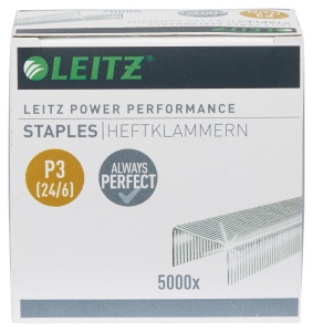 Capsatoare Leitz Power Performance P3, 24 x 6 mm, 5000 bucati, metal zincat - Img 4
