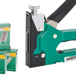 Capsator manual Bruder Mannesmann M48410 reglabil cu maner anti-alunecare set complet cu valiza - Img 5