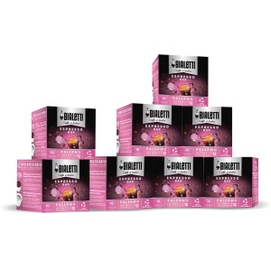Capsule cafea Bialetti Palermo, 128 capsule, 1.3 kg, compatibile cu espresoare Bialetti