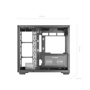 Carcasa Gaming ATX Mars Gaming MC-3TCORELCD, 7.2 Display IPS, Negru - Img 8