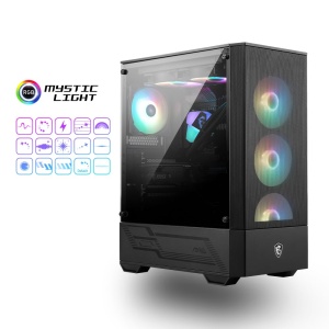 Carcasa Mid-Tower ATX MSI MAG Forge 110R, 2x USB 3.0, 1x Ventilator A-RGB, Negru - Img 7