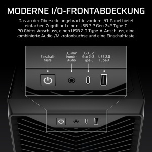 Carcasa PC CORSAIR 3200D RS ARGB Mid-Tower ATX, Negru, cu 3 ventilatoare ARGB - Img 8