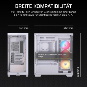 Carcasa PC Corsair 3500X ARGB Mid-Tower, 3 ventilatoare ARGB, Alb - Img 7