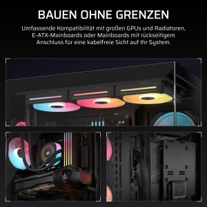 Carcasa PC Corsair 3500X LX-R RGB, Mid-Tower, 3 ventilatoare RGB, Negru - Img 4