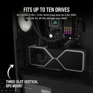 Carcasa PC Full-Tower Corsair 7000D AIRFLOW, Negru, 3 ventilatoare 140mm incluse - Img 8