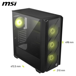 Carcasa PC MAG Forge 330R Luftstrom - Mid-Tower, 4 ventilatoare ARGB, geam sticla - Img 2