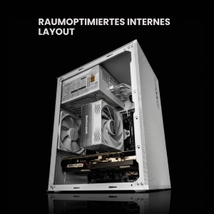 Carcasa PC Mars Gaming MC-MESHPRO, MicroATX si Mini-ITX, Alb, USB-C - Img 6
