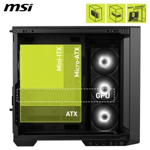 Carcasa PC MSI MAG PANO 100R PZ ATX, 4 ventilatoare ARGB, USB 20Gbps - Img 4