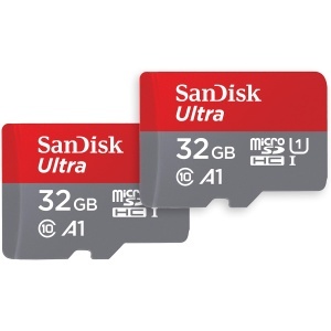 Card de memorie SanDisk Ultra 32 GB microSDHC adaptor, A1, 120 MBs