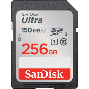 Card de memorie SanDisk Ultra SDXC UHS-I 256 GB, 150 MBs, Full HD