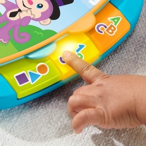Carte muzicala Fisher-Price cu 5 cantece, lumini si sunete, pentru bebelusi - Img 4