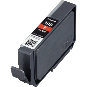 Cartus de cerneala Canon PFI-300R, 14,4 ml, rosu, original - Img 2