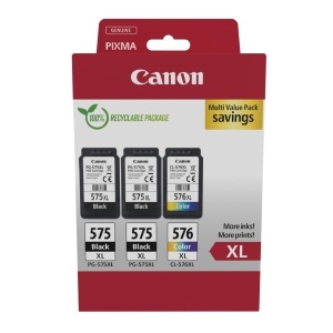 Cartus de cerneala Canon PG-575XL CL-576XL, 400 pagini negru, 300 pagini color