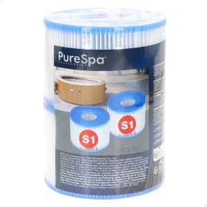 Cartus Filtru Intex S1 pentru PureSpa, 2 bucati, Dacron, Alb - Img 2