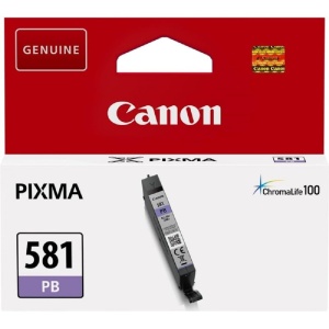Cartus Original Canon CLI-581 PB, 5,6 ml, Culoare Foto Albastra, pentru PIXMA