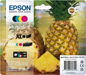 Cartuse cerneala Epson Original 604XL Multipack 4 culori compatibil XP-2200XP-4205WF-2950DWF