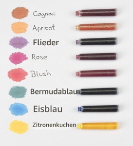 Cartuse de cerneala Schneider Pastell, 6 bucati, culoare Apricot - Img 5