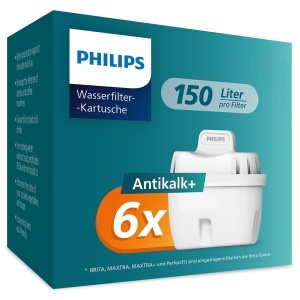 Cartuse filtrare apa Philips Antikalk 6 buc reducere duritate apa pana la 50 compatibile Brita Maxtra