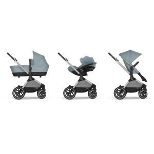 Carucior 2-in-1 CYBEX Gold EOS Lux, albastru furtunos, pentru 0-4 ani - Img 9