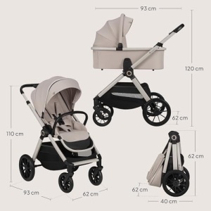 Carucior 2 in 1 Lionelo Layla cu Babywanne si Sportsitz, 0-4 ani, pana la 22 kg - Img 13