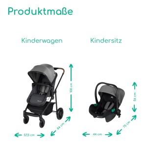 Carucior 3-in-1 Bebeconfort Haze Trio, max. 22 kg, i-Size, culoare Tinted Stone - Img 4
