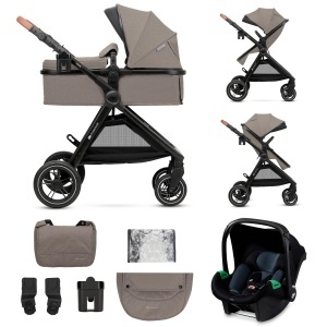 Carucior 3-in-1 Kinderkraft ESME, Capacitate 22 kg, Culoare Bej