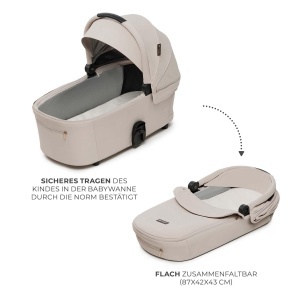 Carucior copii Kinderkraft NEA 2, pliabil, pozitie de culcat, 22 kg, bej - Img 7