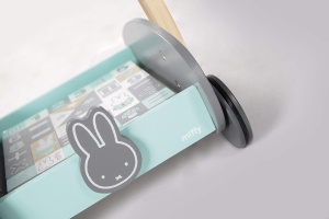 Carucior cu impingere roba miffy cu set de 35 blocuri din lemn, 45 cm - Img 5