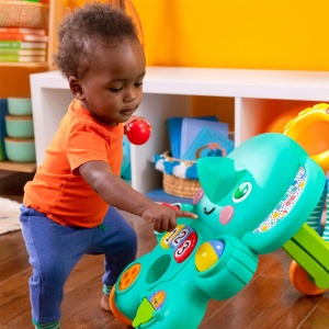 Carucior de joaca Bright Starts Stroll n Roll 2-in-1 cu muzica si lumini - Img 8