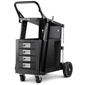 Carucior de sudura VEVOR WT-78-A cu 4 sertare, capacitate 120 kg