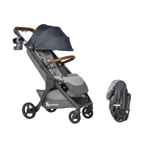 Carucior Ergobaby Metro Deluxe Pliabil Compatibil cu Scaun Auto London Grey - Img 6